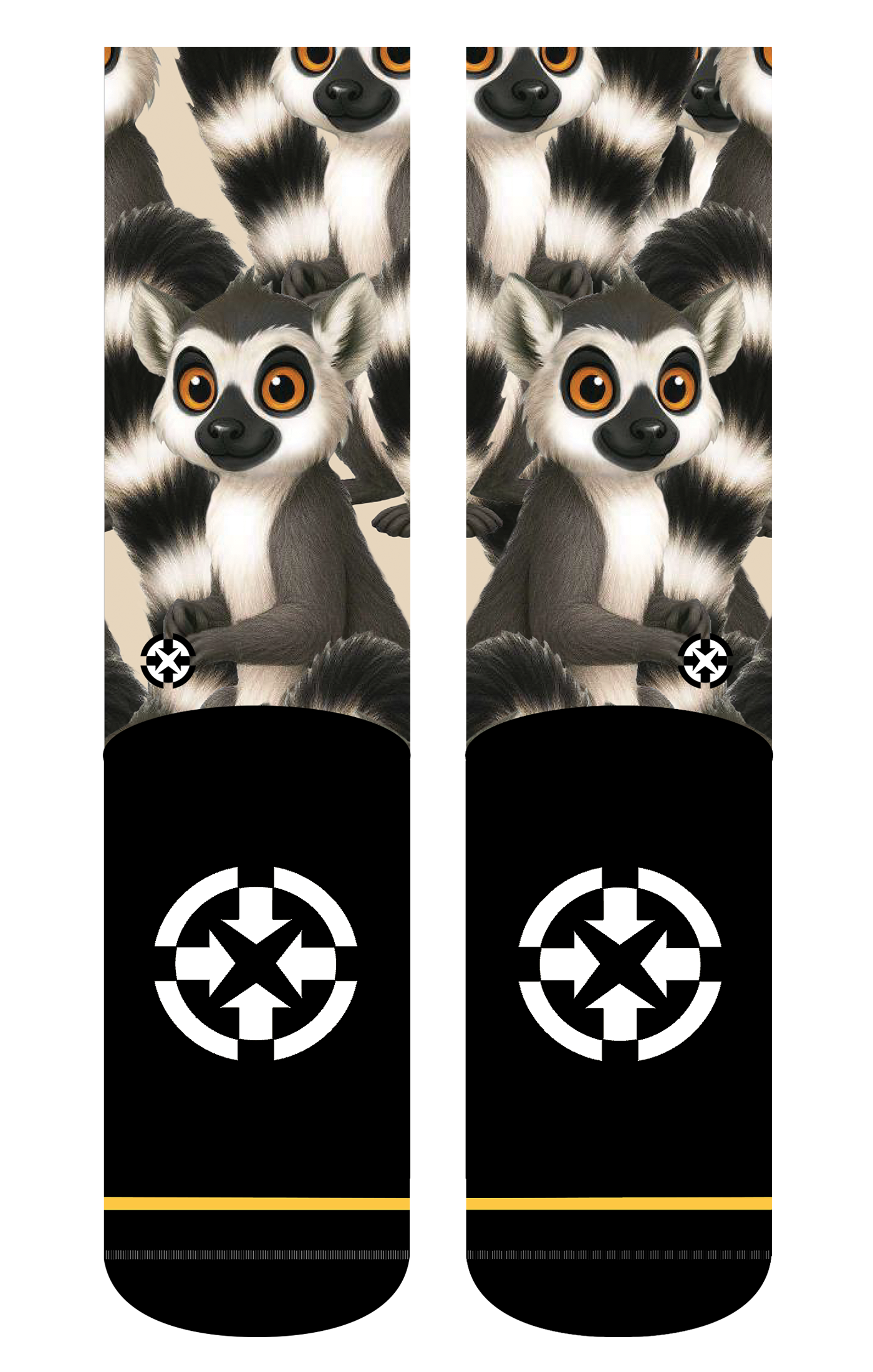 Ring-tailed Lemur Socks