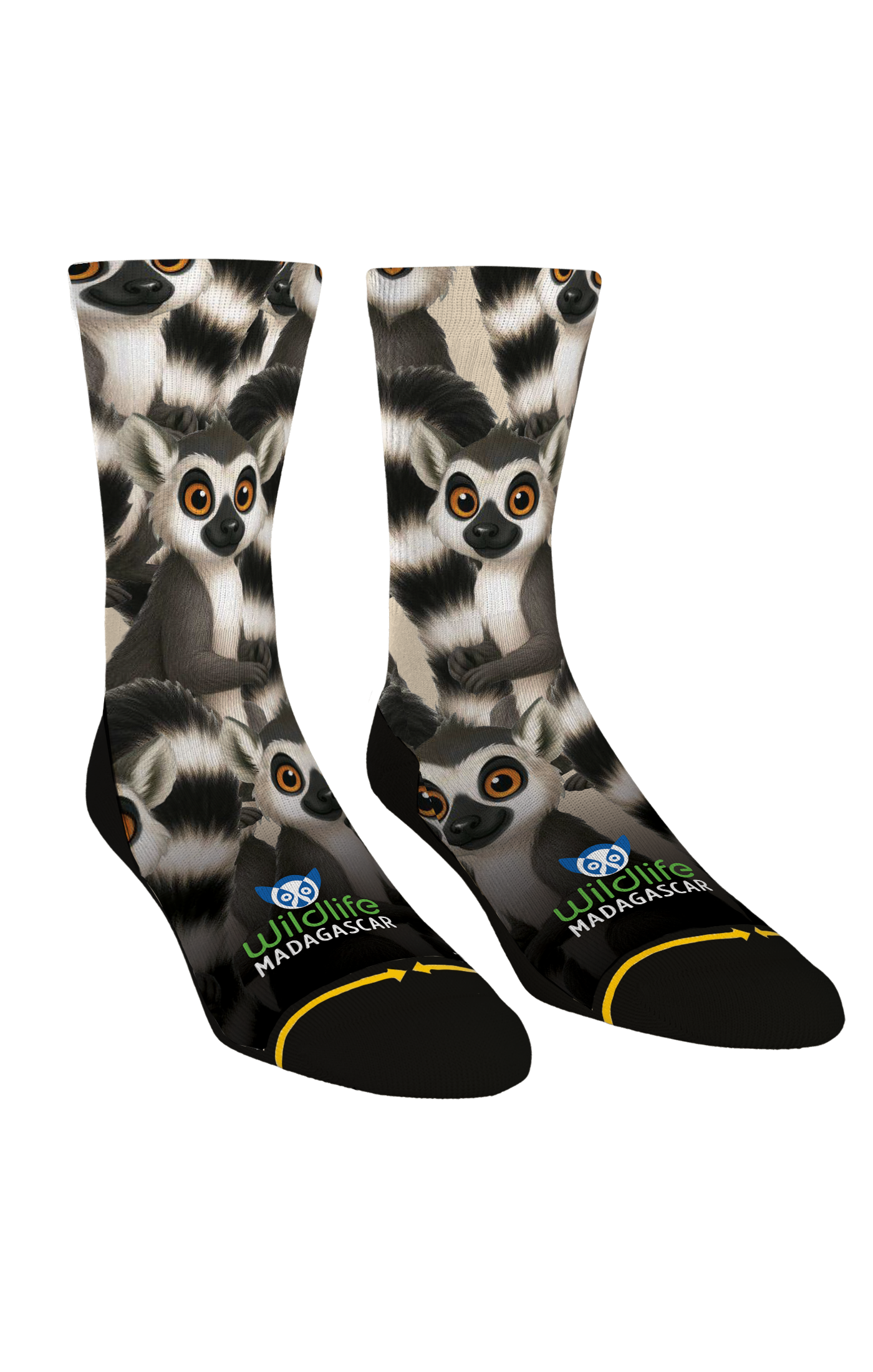 Ring-tailed Lemur Socks